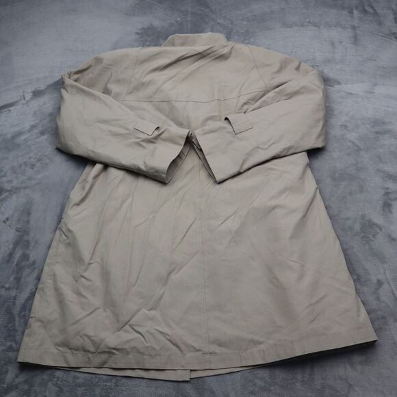 Towne London Fog Coat Womens 10 Jacket Light Beige Fully Lined Zip Front Pockets - Picture 16 of 16